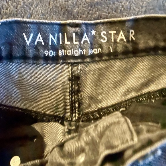Vanilla star straight 90’s jeans size 1 - Picture 2 of 5
